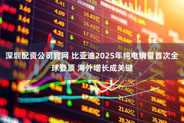 深圳配资公司官网 比亚迪2025年纯电销量首次全球登顶 海外增长成关键