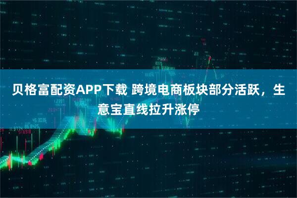 贝格富配资APP下载 跨境电商板块部分活跃，生意宝直线拉升涨停